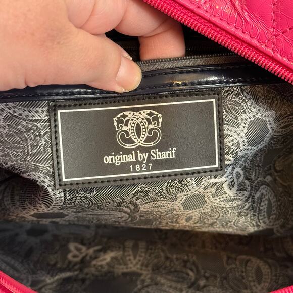 Original by Sharif 1827 Satchel Shoulder Bag Pink Barbiecore Quilted Elegant - Picture 8 of 15